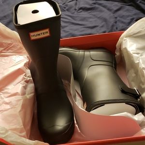 Hunter Original Black Adjustable Short Boot